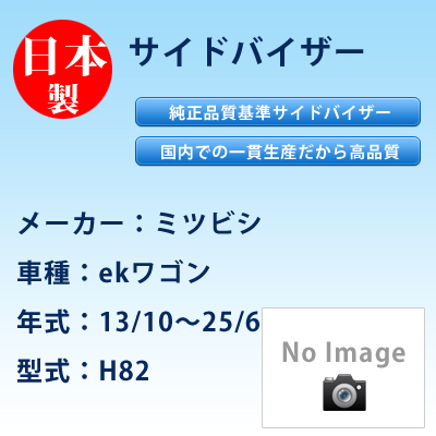サイドバイザー　ミツビシ／ekワゴン／13/10〜25/6／H82