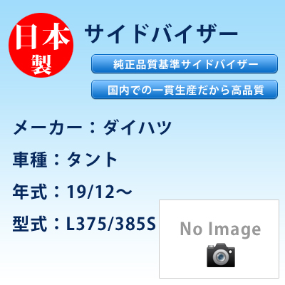 サイドバイザー　ダイハツ／タント／19/12〜／L375／385S